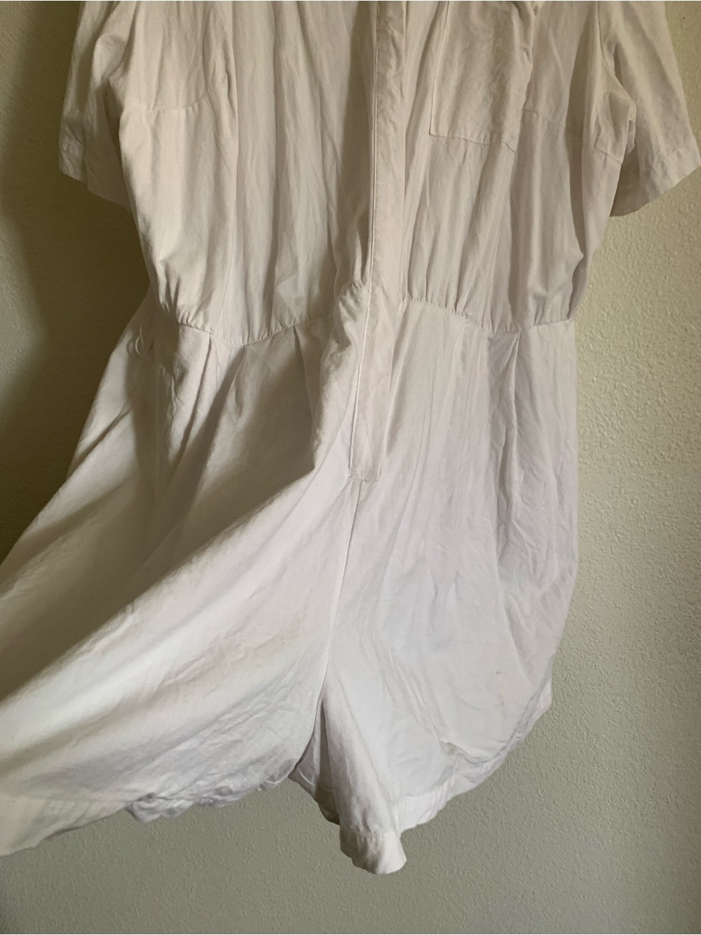 Ava & Viv White Short-Sleeve Tie-Waist Romper Coverup - Picture 9 of 11